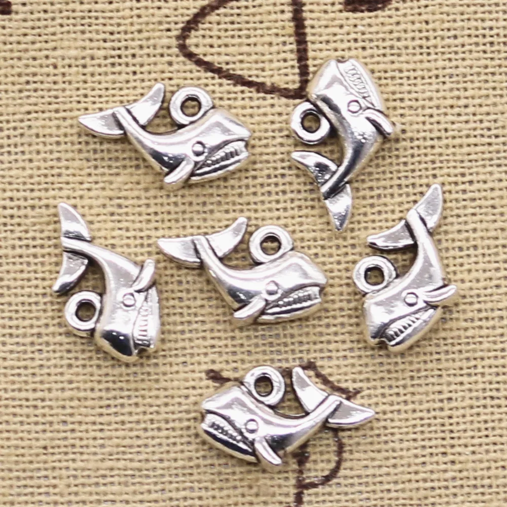 

10pcs Charms double sided whale 15x10mm Antique Making pendant fit,Vintage Tibetan Silver Bronze,DIY bracelet necklace