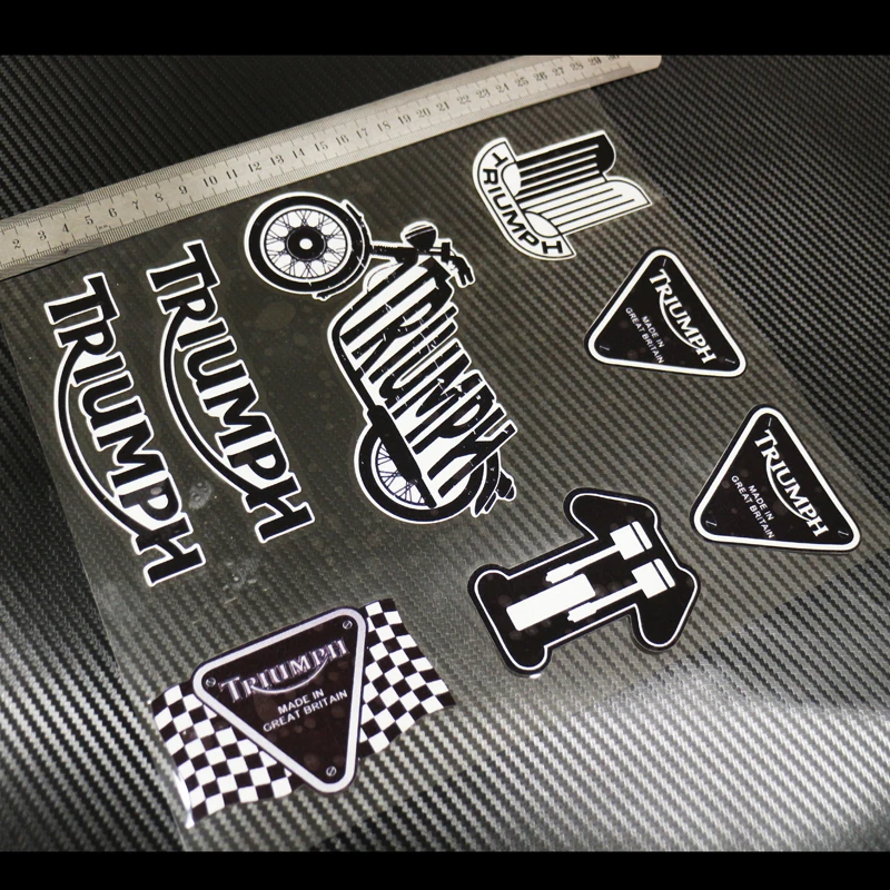 

2styles for TRIUMPH Album Car Sticker Motorcycle Decals Reflective Type Auto Racing Stickers