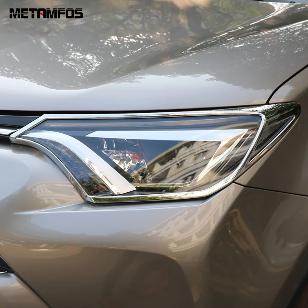Налобный фонарь для Toyota RAV4 RAV 4 2016 2017 хромированный налобный светильник