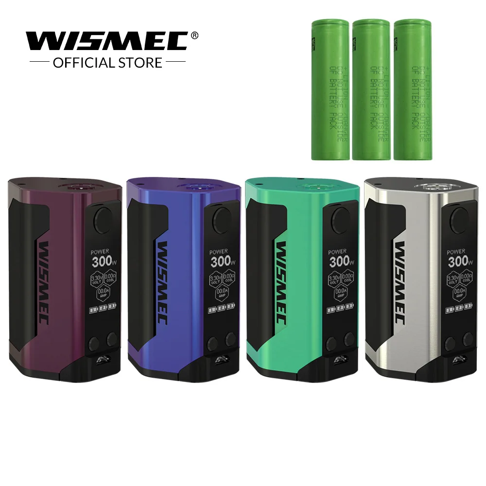 [Official Store] Original Wismec Reuleaux RX GEN3 TC Mod Box 300W Output With 18650 battery Electronic cigarette Vape Box Mod