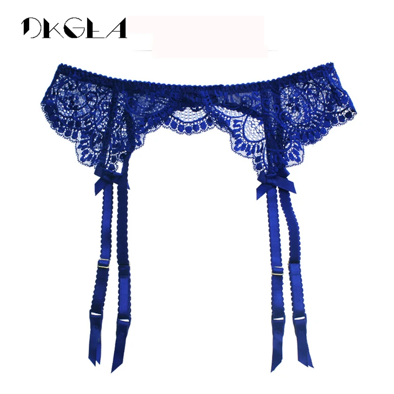 Fashion Blue Lace Stockings With Garters S M L XL Size Ultrathin Sexy Women Garter Goth Wedding Stocking Belt Black White Fashion Blue Lace Stockings With Garters S M L XL Size Ultrathin Sexy Women Garter Goth Wedding Stocking Belt Black White