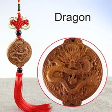 Автомобильный орнамент, подвеска, резьба по дереву, красное дерево, Китай, Узелок, подвесное авто зеркало заднего вида, украшение, украшение, аксессуар, авто стиль, подарки