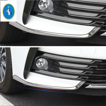 

Yimaautotrim Auto Accessory Front Fog Lights Lamps Eyelid Eyebrow Cover Trim Fit For Toyota Corolla 2017 2018 Stainless Steel