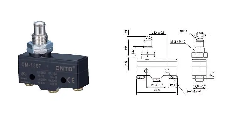 

Top Quality Original CNTD CM-1307 Micro Switch/Limit Switch Ui 380V Ith 15A For Electric Forklift Machine Tool