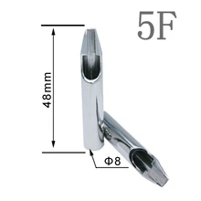 YILONG 6 шт. размеры 5FT татуировки наконечники из нержавеющей стали колпачки для татуажа наконечники для игл