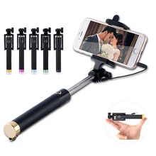 Роскошный Универсальный проводной монопод для селфи Штатив для iPhone 5S 6 6 S huawei P8 P9 lite samsung S6 S7 Xiaomi Android смартфон