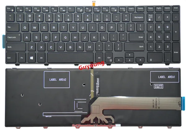 NEW Dell Inspiron 15-3878 5552 5557 Vostro 15-3558 US English BACKLIT Keyboard