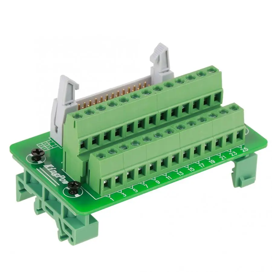 Терминалы Breakout Board IDC26P din-рейка 26Pin 5 мм Монтажный интерфейсный модуль клеммные блоки модуль мужской Breakout Board