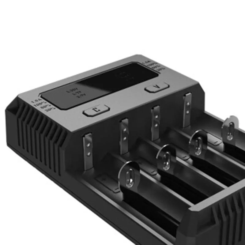 Оригинальное Nitecore Новое I4 зарядное устройство 18650 14500 16340 26650 LCD Li Ion быстрое 12V для
