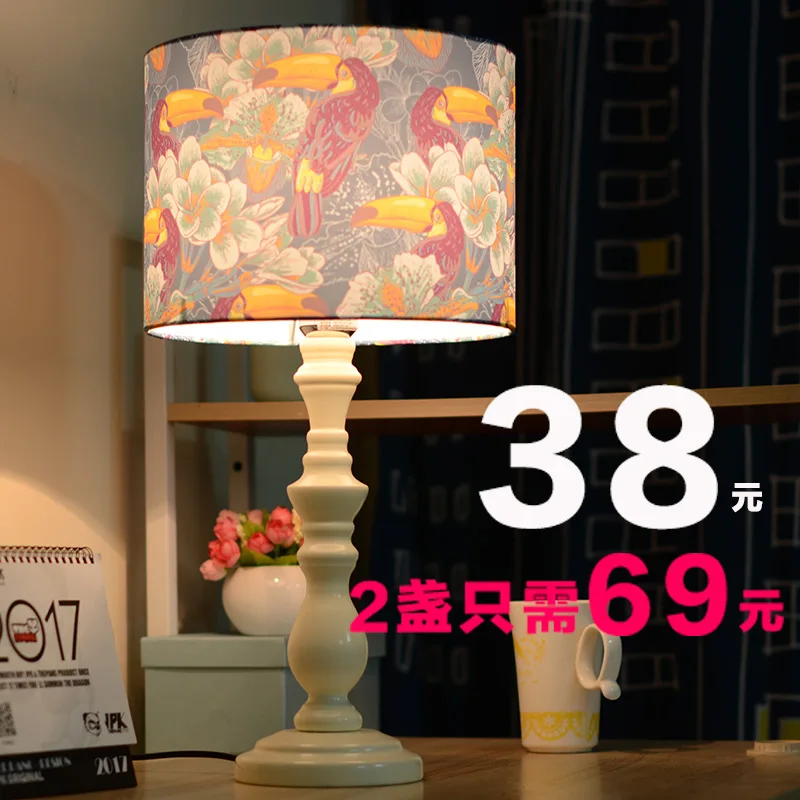 

Modern Bedside Bedroom Wooden Table Lamp Light AC 110V/220V European-style Creative Personality DIY Table Light For Living Room