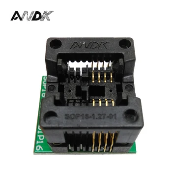 

SOP8 SOIC8 SO8 to DIP8 Programming Socket Pitch 1.27mm IC Body Width 3.9mm 150mil IC Test Socket Adapter