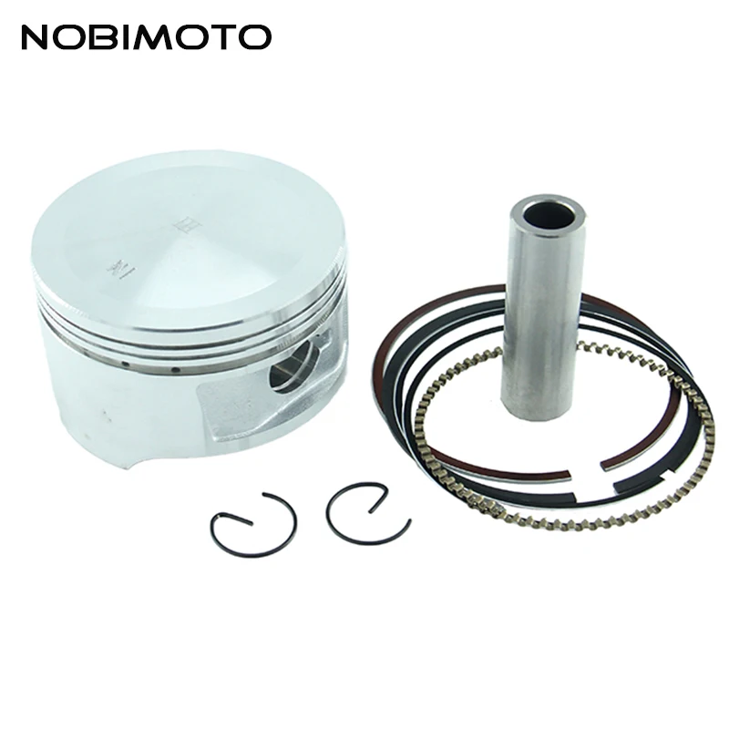 

Motorcycle Piston Ring Pin Set Kit Assembly 72mm 17mm Pin Ring Piston Set for 250cc CF Motor Engine ATV Pocket Bike Buggy HH-136