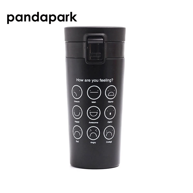 Pandapark, 380 мл, термос, чашка для кофе, нержавеющая сталь, для автомобиля, кафе, вакуумная колба, офисная, кофейная чашка, бутылка для автомобиля, термосы для путешествий, PPX003