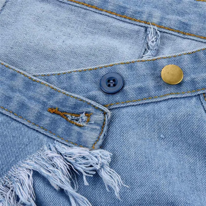 Fashion 2018 Summer style skirts womens Casual cowboy Mini High Waist Short Sexy Pockets Blue Denim Skirts Femme Saia Y04#N (2)