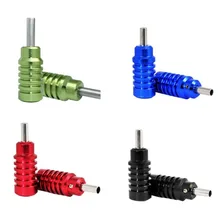 YILONG Татуировка рукоятка 4 шт. с задней стволовой оранжевый алюминиевый сплав 25 мм ручка 4 цвета тату Трубная машина наконечник Комплект