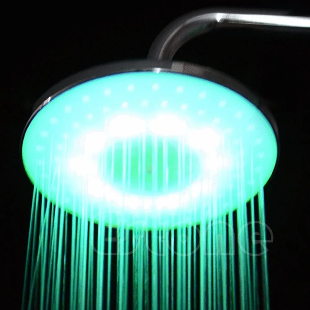 8 дюймовый RGB светодиодный светильник из нержавеющей стали душевая лейка ванная