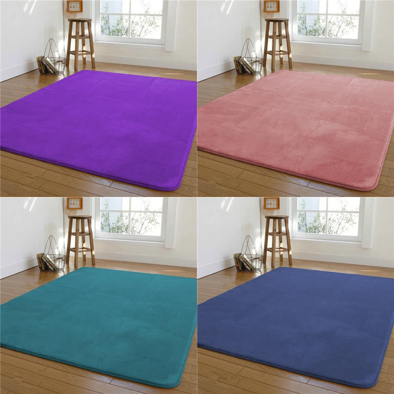 Tapis Rectangulaire En Molleton De Corail Epais Tapis Rampant Resistant Aux Impacts Pour Bebes Lit Couverture Antiderapante Tapis De Sol Poils Courts Facile A Transporter Aliexpress