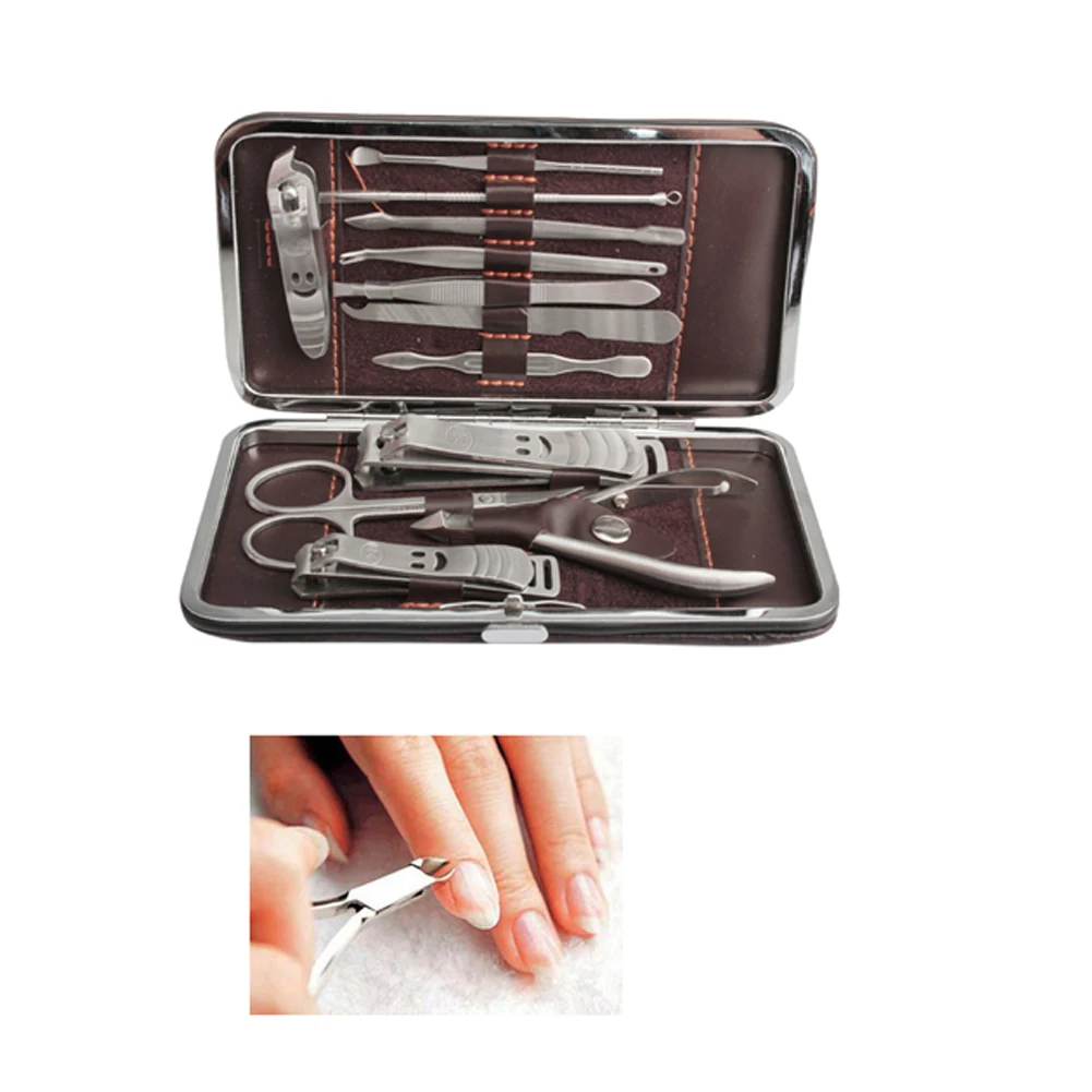 12 in 1 Stainless Steel Portable Nail Clipper Nipper Cutter Set Scissor