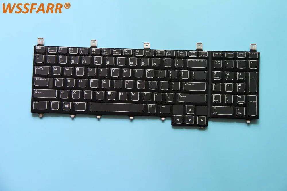 for Dell Alienware M17X R3 keyboard PK130MK1B00 NSK D8G01 DP/N: 08GWD6 black US backlight
