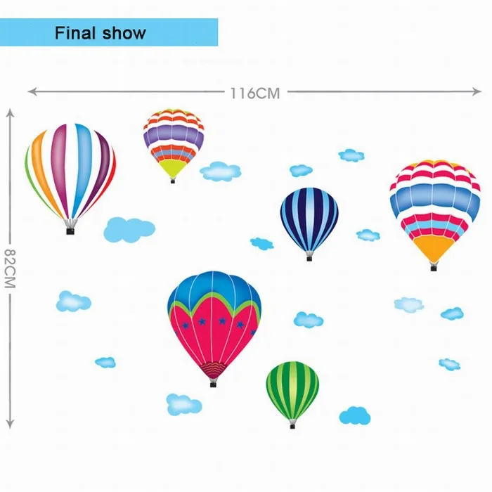 Радужный огненный шар Виниловый Съемный Декор для дома украшение детской