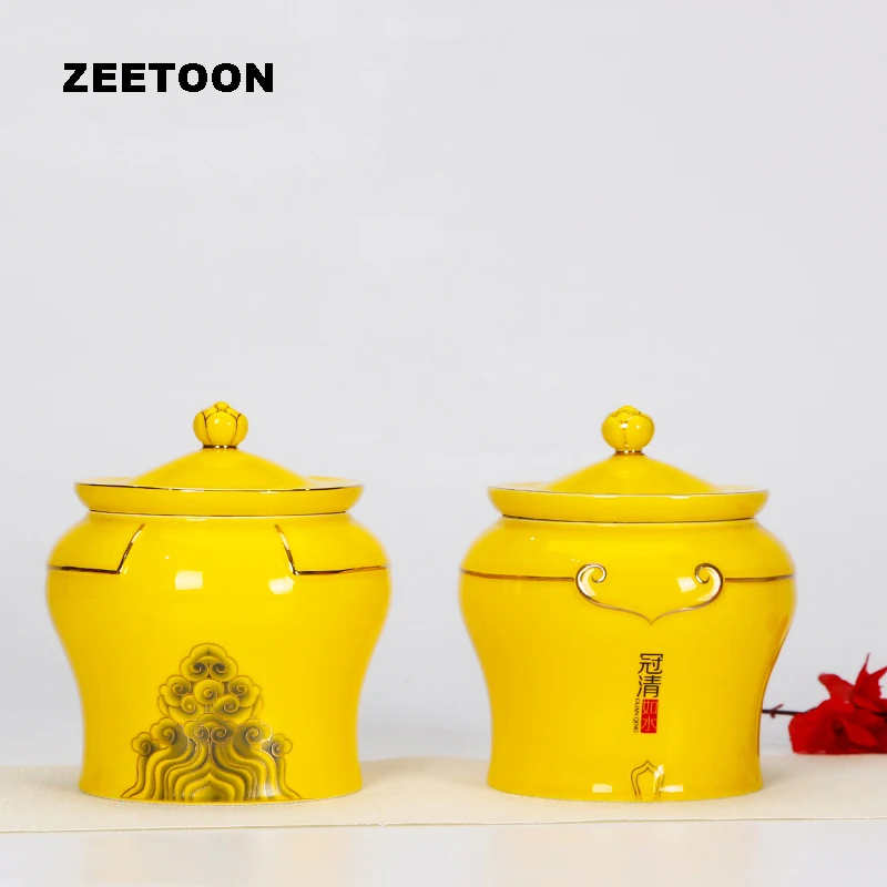 2 шт. китайский чайный набор кунг-фу керамический глазурованный чайный набор банки Caddy хранение кофейных зерен горшок приправа уплотнительн... 2 шт. китайский чайный набор кунг-фу керамический глазурованный чайный набор банки Caddy хранение кофейных зерен горшок приправа уплотнительн...