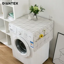 Хлопок белье стиральная машина покрывает пылезащитный чехол с Сумка для хранения на кухне принадлежности U2121