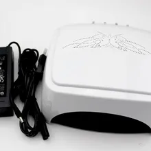 Подлинная Белый H3 60 Вт CCFL СВЕТОДИОДНЫЕ Ногтей Гель Лечение Лампы ЕС/США Штекер с Таймером, датчик, напряжение Адаптера 110 В-240 В