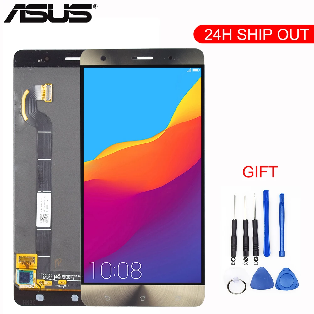 Новый 5 7 &quotЗолотой для Asus Zenfone 3 Deluxe ZS570KL ЖК дисплей + сенсорная панель дигитайзер