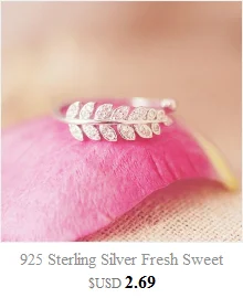 Очаровательные Романтические Изящные серебряные женские кольца с 925 пробы и кружевом SRI261