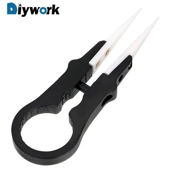 

DIYWORK Forceps Multifunctional Ceramic Insulation Tweezers High Temperature Resistance