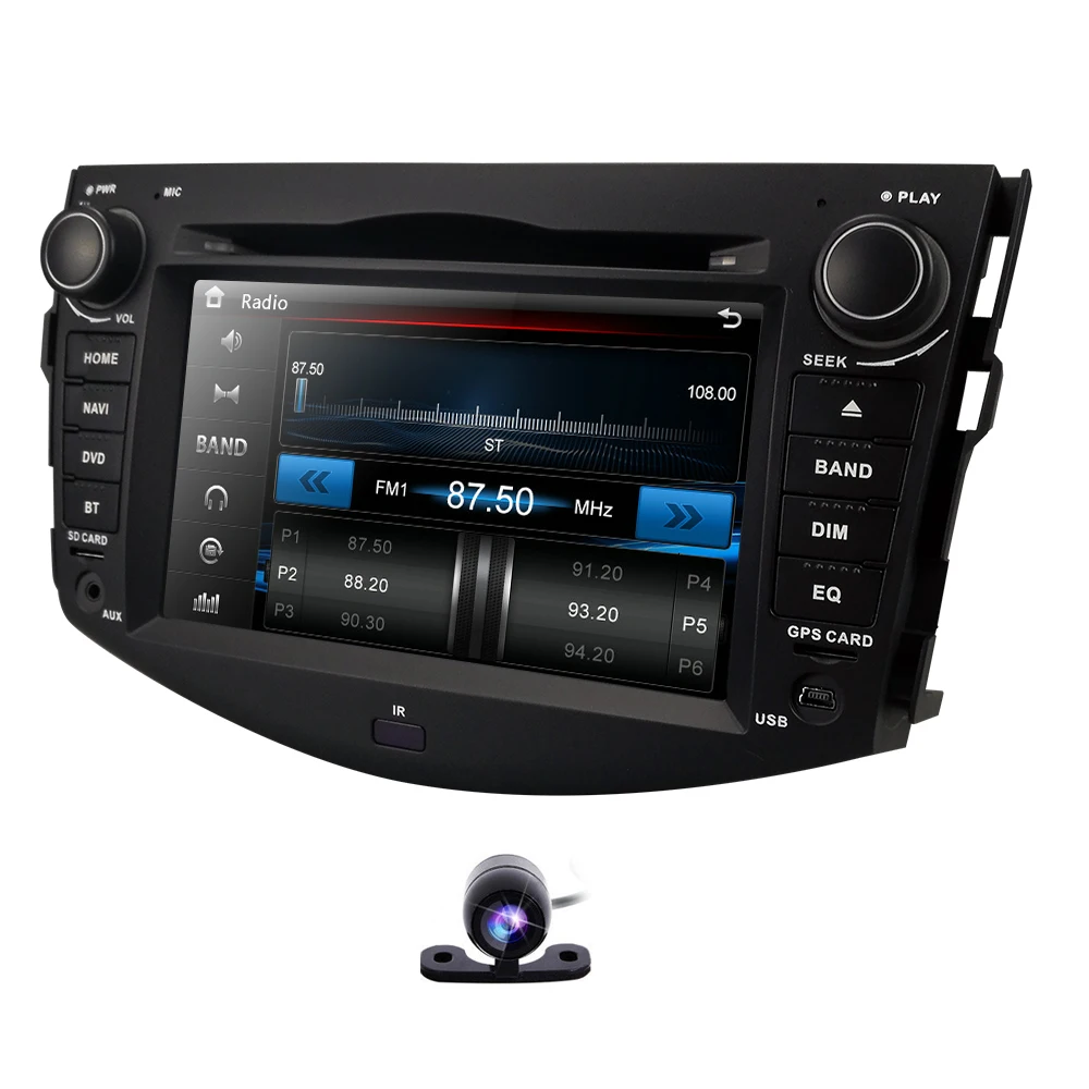 Clearance 7 Inch  HD Touch screen car radio dvd player 2 din audio GPS  for Toyota RAV4 2006-2012 stereo Bluetooth SWC USB SD Camera 3