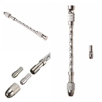 

1Set Mini Hand Drill Tools Mini Micro Twist Drill Hss Bits Micro Hobby Craft Jewelry Wood With Semi-Automatic Handdrill Suit