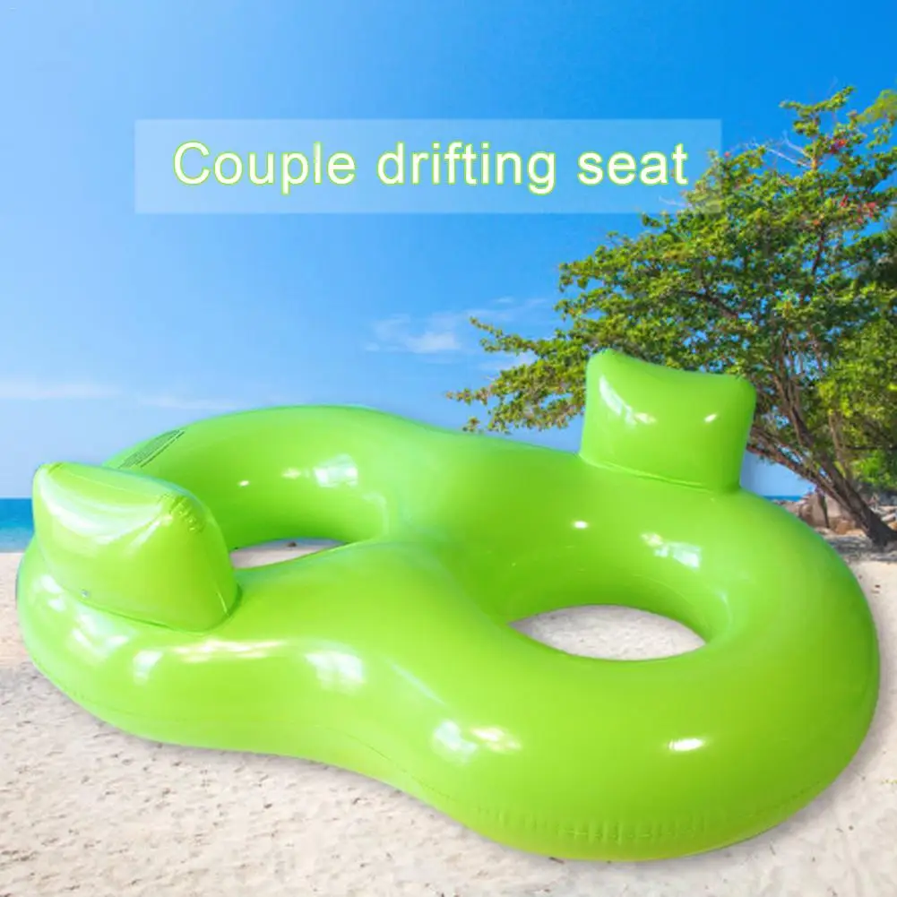 

Adult Double Circle Swimming Ring Couple Drifting Seat Personality Water Floating Row Chair Swim Ring Couple Drifting Seat Ring