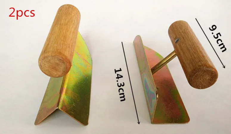 

2pcs 14.3cm Inside Drywall Corner Trowel Plastering Tools for Construction
