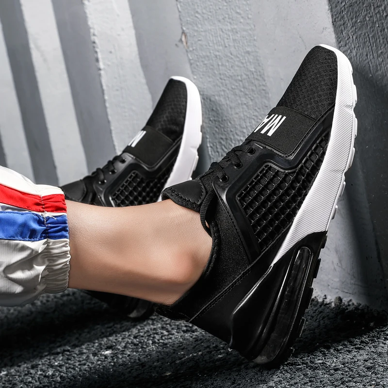 

Summer New Arrival Men Sneakers High Tech Damping Flyknit Breathable Cozy Men Casual Shoes Fashion Zapatillas De Hombre Basket