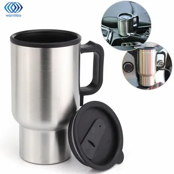 

Car Hot Kettle 450ml Vehicle Mounted Thermal Travel Cup Handy Cup thermostat Bottle Coffee Heat preservation Mug Water Keep Warm