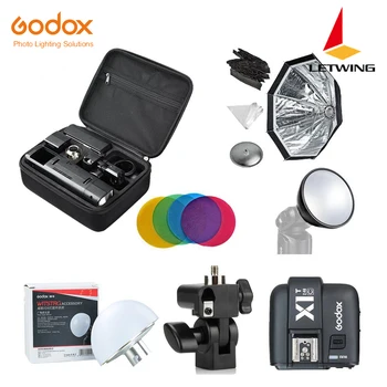 

Godox 2.4 TTL HSS Two Heads AD200 Flash+X1T-C/X1T-N/X1T-S For Canon+Softbox Reflector Kit