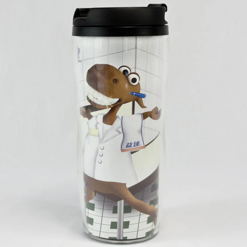 

OBR 400ml Plastic Double Layer Water Bottle Outdoor Travel Sport Bicycle Drink Protein Shaker Portable Large Capacity Drinkware