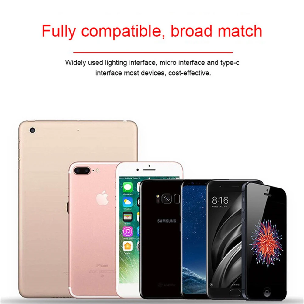 NOHON 3 в 1 Micro USB Type C кабели для зарядки 8 Pin iPhone 7 Plus X Samsung Huawei Android IOS кабель