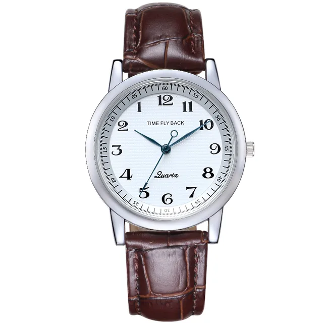 Creative Women Anticlockwise Genuine Black Leather Strap High Quality Waterproof Creative Women Anticlockwise Genuine Black Leather Strap High Quality Waterproof