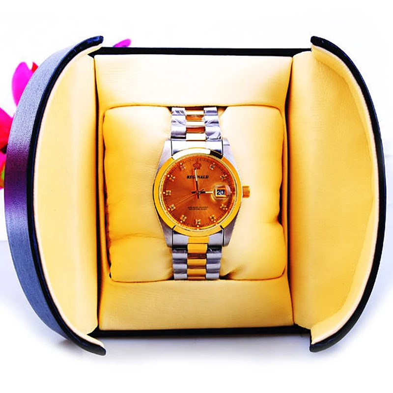 

Single Grid Watch Storage Box High Quality Watch Display Box Storage Holder Organizer Luxury Flannel Storage Case For Couple