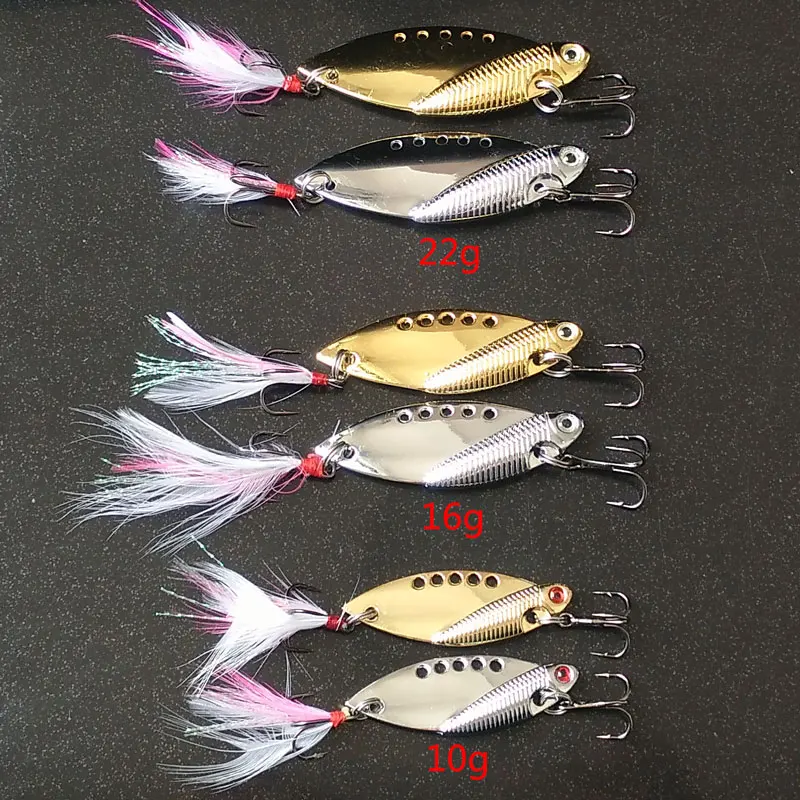 Metal Spinner Lure Fly Carp Fishing Lures 16g-22g VIB Jig Head Hard Baits Wobblers Crankbait Sequins Speaker Fishing Accessories