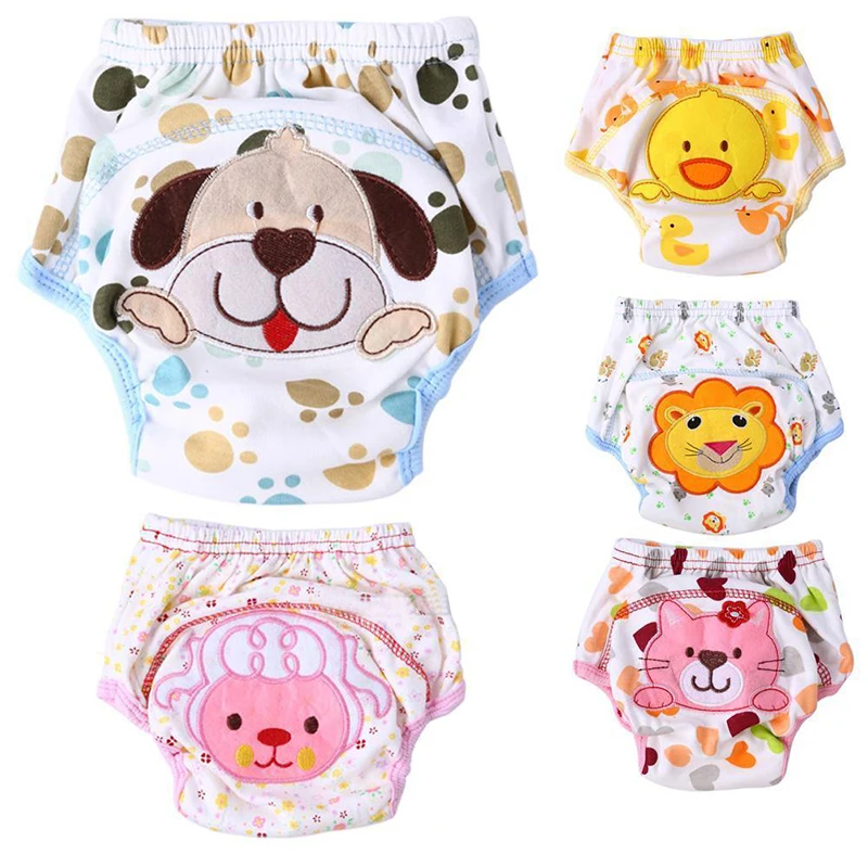 

1pc Washable Infants Baby Toilet Training Pants Children Underwear Reusable Toddler Cloth Diaper Cover Nappies Cloth
