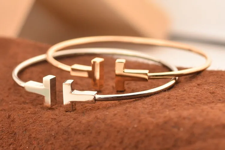 

Top Quality Brand Jewelry Pulseira Stainless Steel Gold Color C Mesh Cuff Bracelet & T Bangle Jewelry For Women