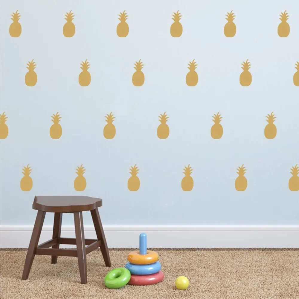 عالية الجودة 5x10 سنتيمتر الأناناس مجموعة جدار صائق ديكور المنزل ملصق فينيل أطفال الحضانة غرفة جدارية نوم ArtWall ورقة s-16 عالية الجودة 5x10 سنتيمتر الأناناس مجموعة جدار صائق ديكور المنزل ملصق فينيل أطفال الحضانة غرفة جدارية نوم ArtWall ورقة s-16