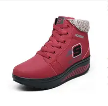 EUR 35-40 Winter waterproof Women Boots Platforms Wedge Women’s Casual Shoes Fashion Add Wool Warm Snow Boots Swing ankle boots