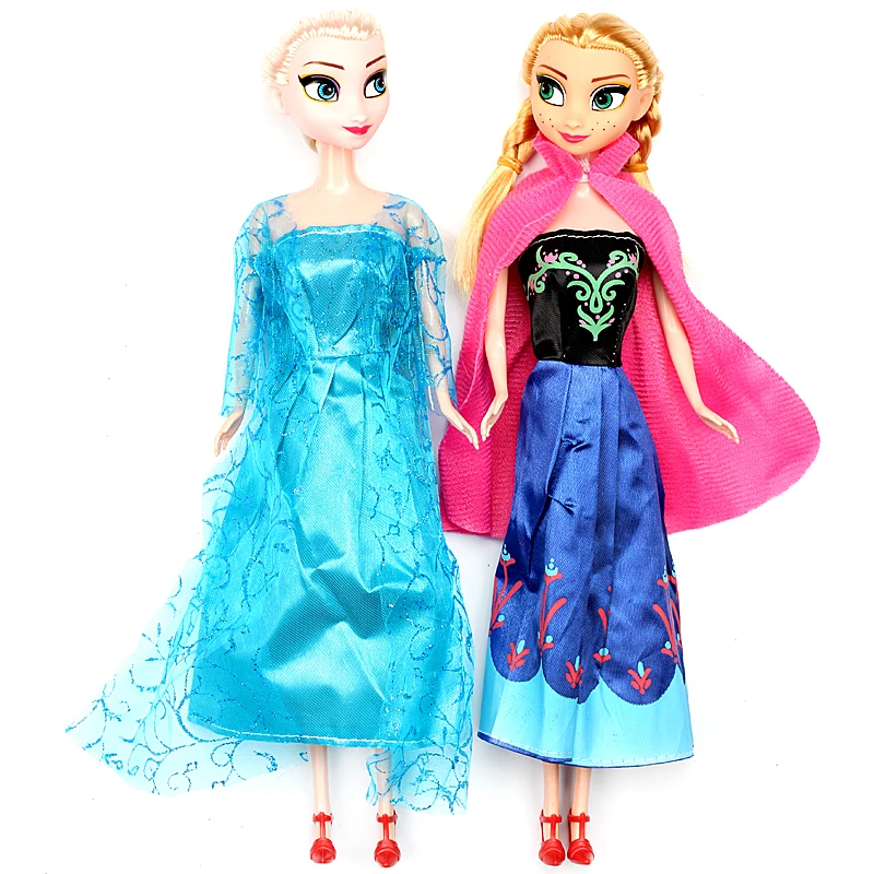 2pcs/set Hot sale Princess Elsa Anna Doll Snow Queen Children Girls Toys Birthday Christmas Gifts For Kids best gift 2pcs/set Hot sale Princess Elsa Anna Doll Snow Queen Children Girls Toys Birthday Christmas Gifts For Kids best gift