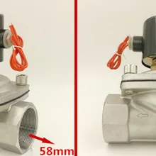 2 ''Нержавеющая сталь нормально открытый клапан watervalves 2W500-50BK DC12V, DC24V или AC220V