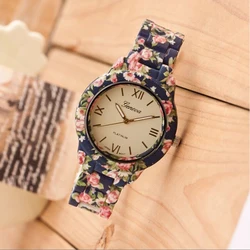 

Fashion Geneva Brand Ladies Wrist watches 2016 Simulated Ceramic Strap Dress Watch Women Quartz Watches Gift Reloj Mujer Clock