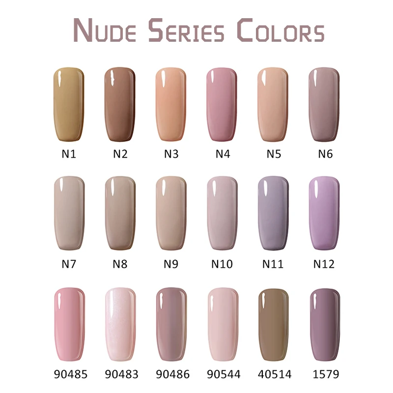 BELLE FILLE Nude Series Colors Gel Nail Polish UV 10ml Beige Soak Off Gel Polish Gel Lacquer Nail Art Vernis Semi Permanent N06
